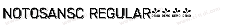 NotoSanSC Regular字体转换